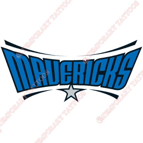 Dallas Mavericks Customize Temporary Tattoos Stickers NO.964